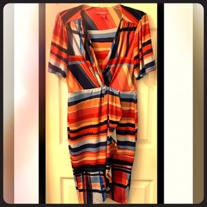 Multicolored Midi Dress (Medium)